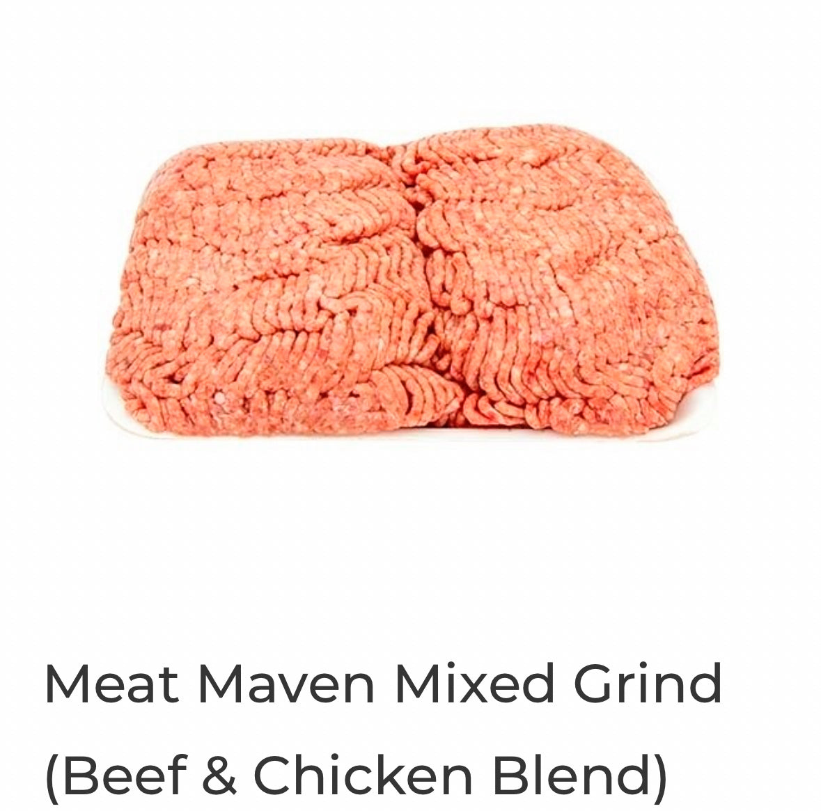 Mixed Ground Beef *beef & chicken* - $3.99/lb