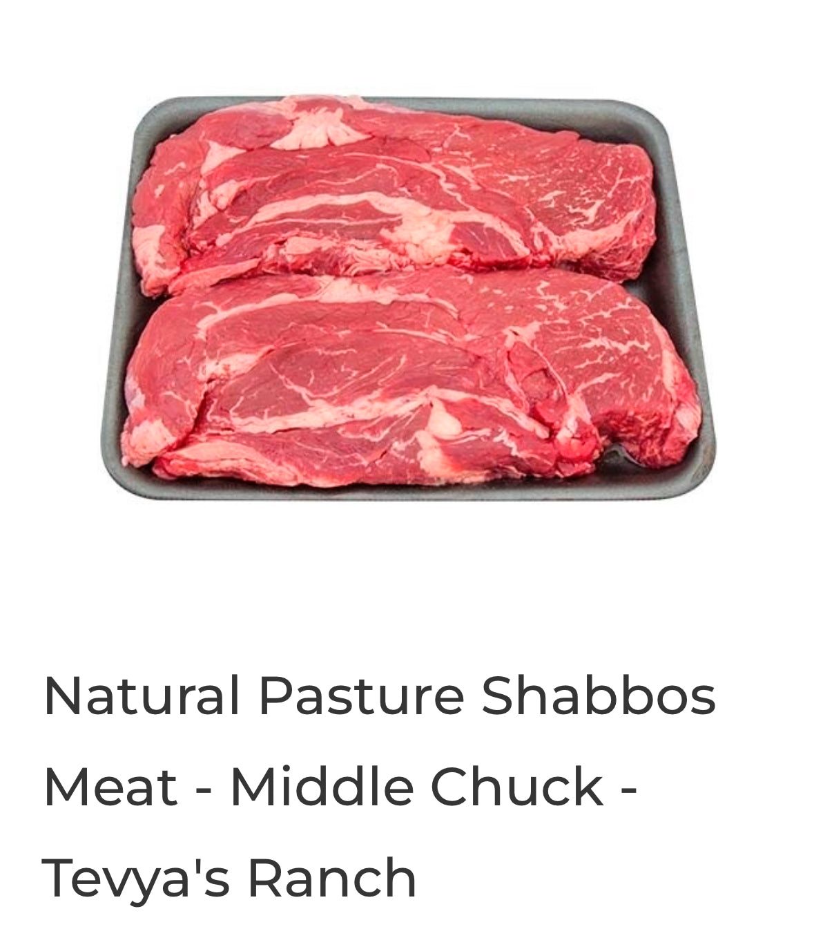 Natural shabbos meat - $8.99/lb