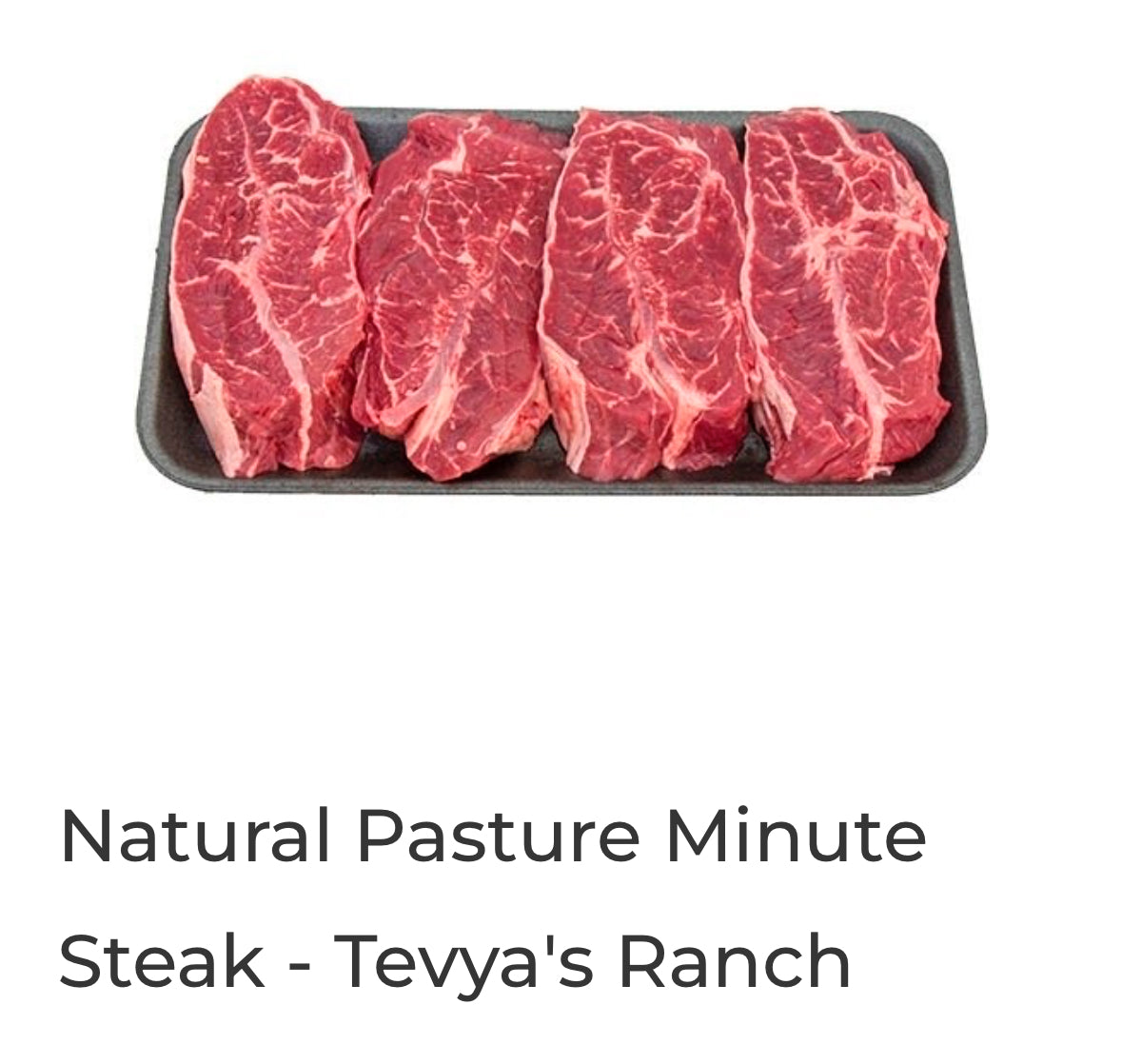 Natural minute steak - $10.79/lb